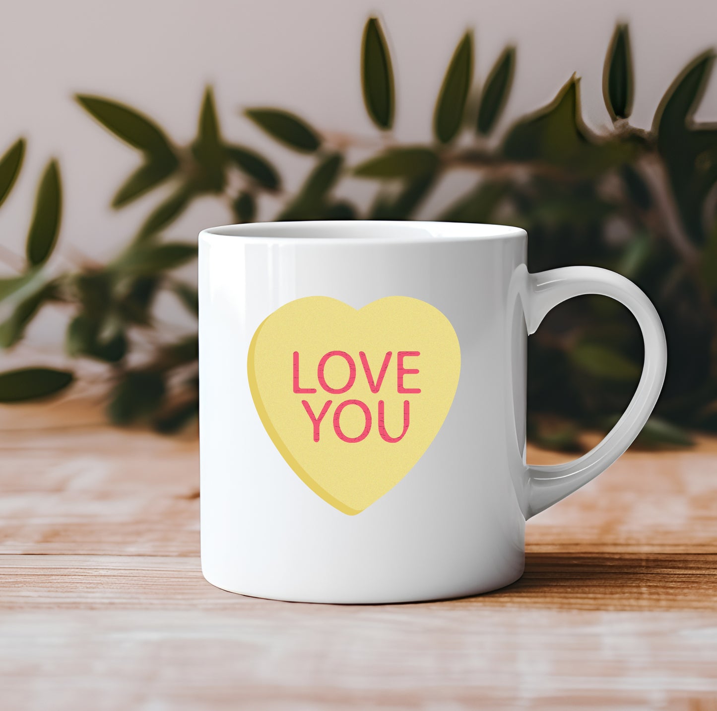 Love Heart Message Mug