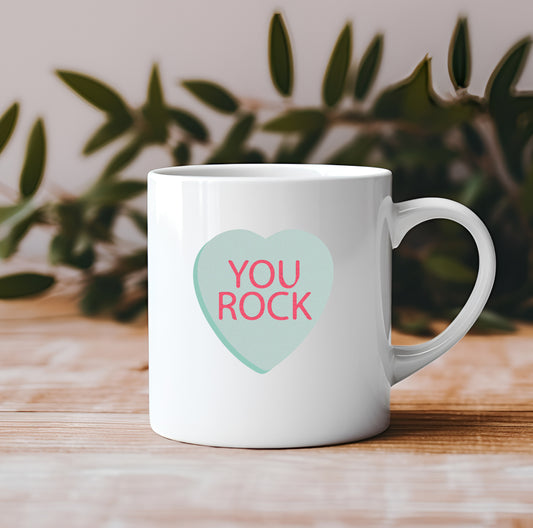 Love Heart Message Mug