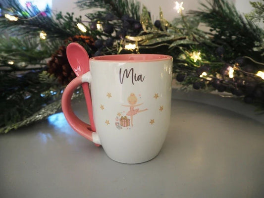 Nutcracker Hot Chocolate Mug & Spoon