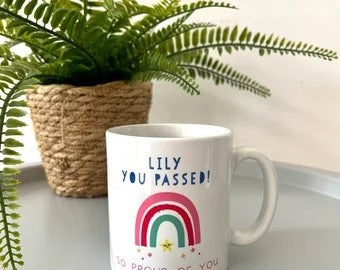 Personalised Congratulations Rainbow Mug