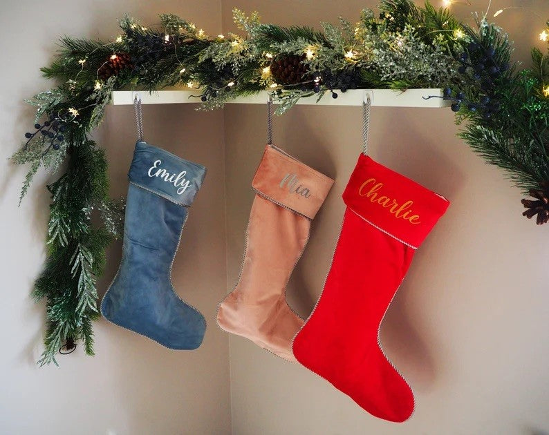 Personalised Velvet Stocking