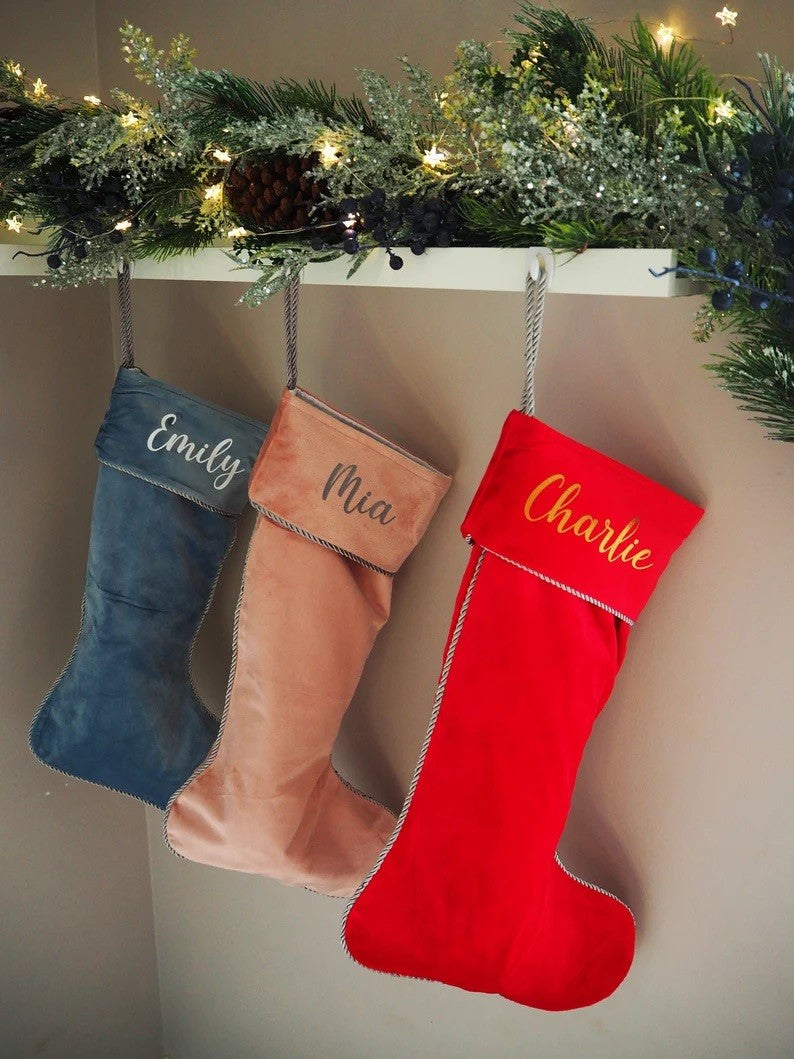 Personalised Velvet Stocking