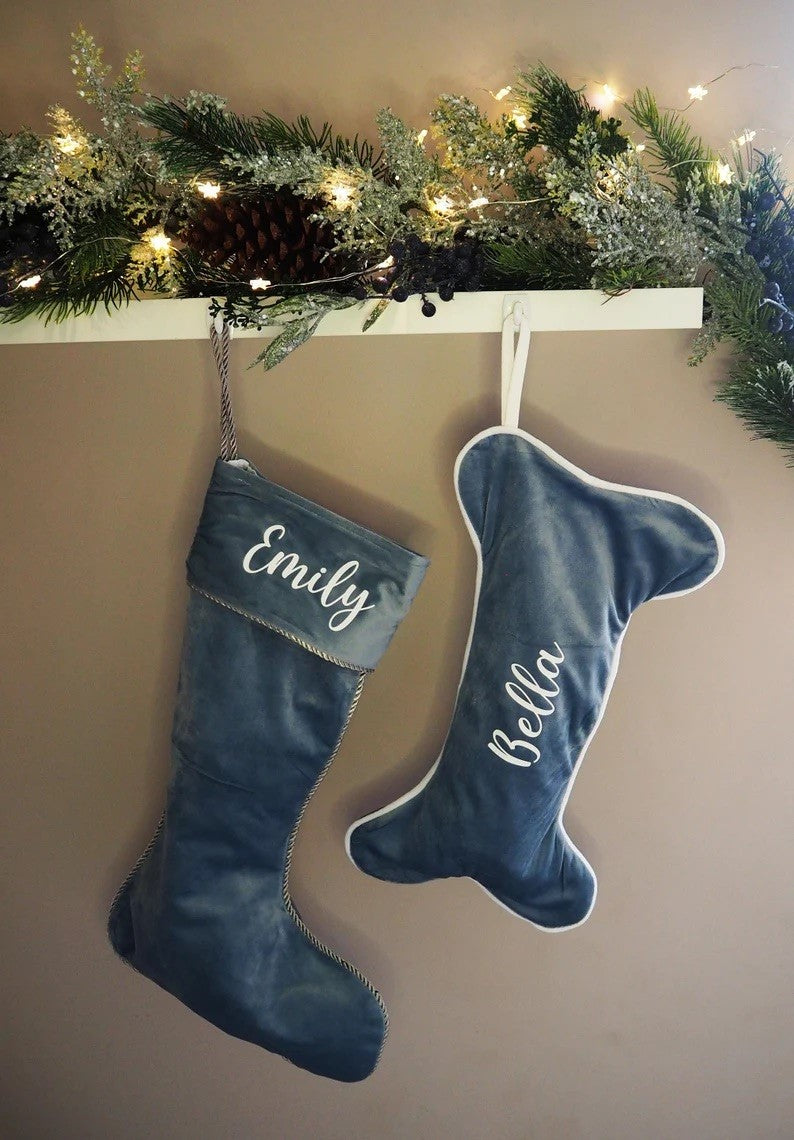 Personalised Velvet Dog Stocking