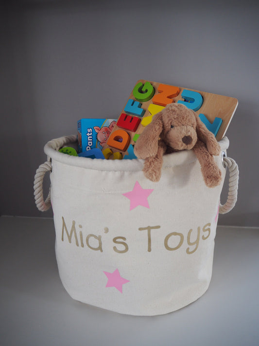 Personalised Kids Toy Box Tub Storage