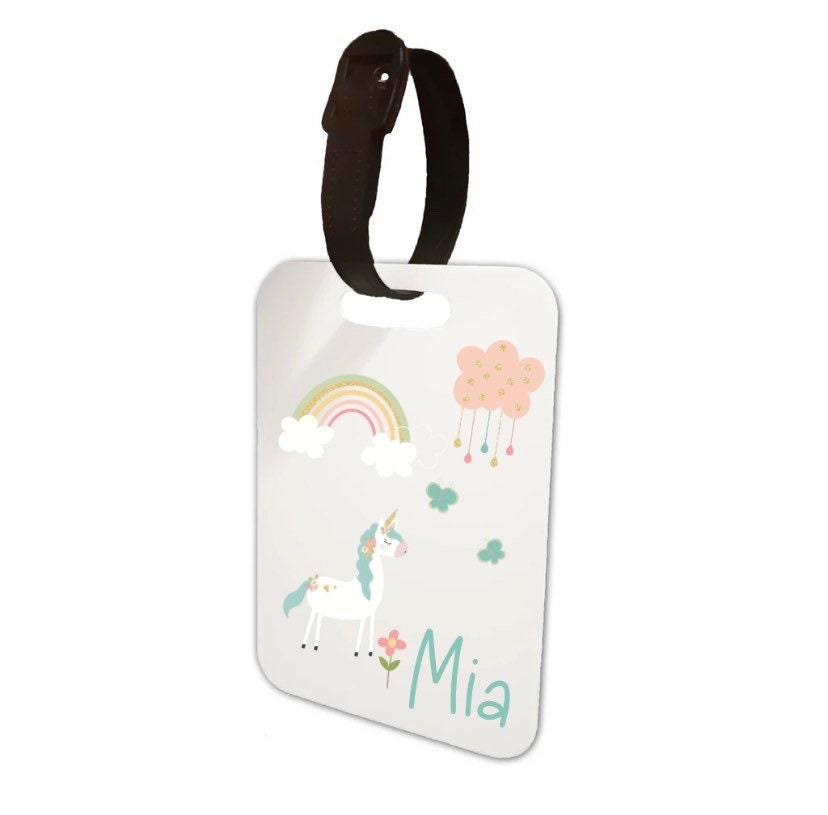 School Bag Tag - Luggage Tag - Childrens name tag - Kids name tag - Personalised luggage tag - Identification Tag - Childrens bag tag