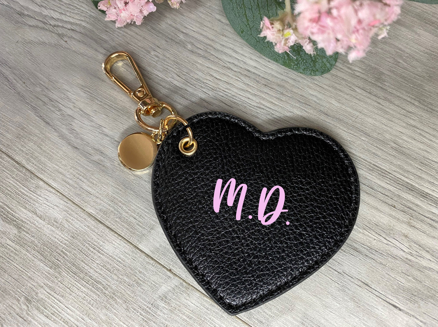 Personalised Heart Keyring, Keyring with Initials