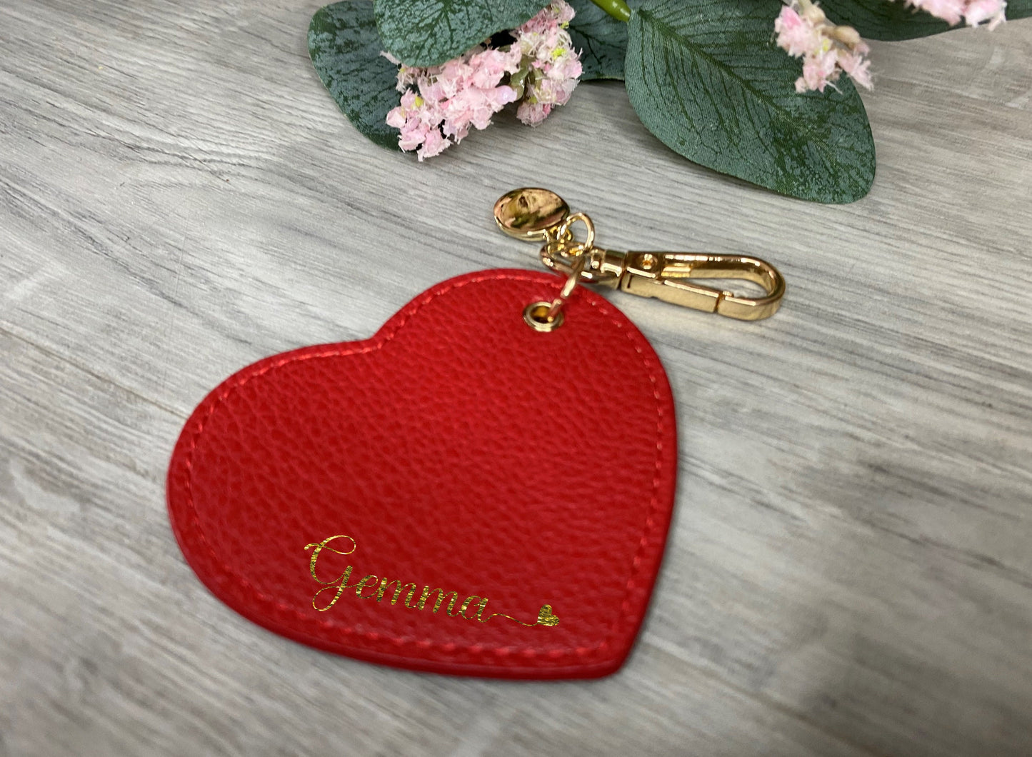 Personalised Heart Keyring, keyring with Name