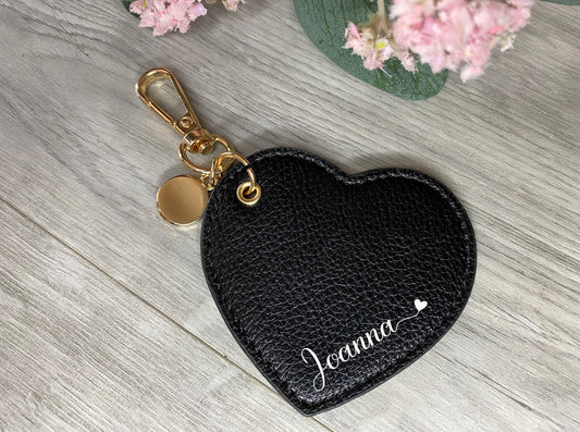 Personalised Heart Keyring, keyring with Name