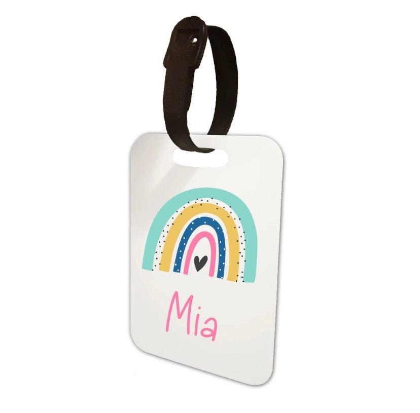 School Bag Tag - Luggage Tag - Childrens name tag - Kids name tag - Personalised luggage tag - Identification Tag - Childrens bag tag