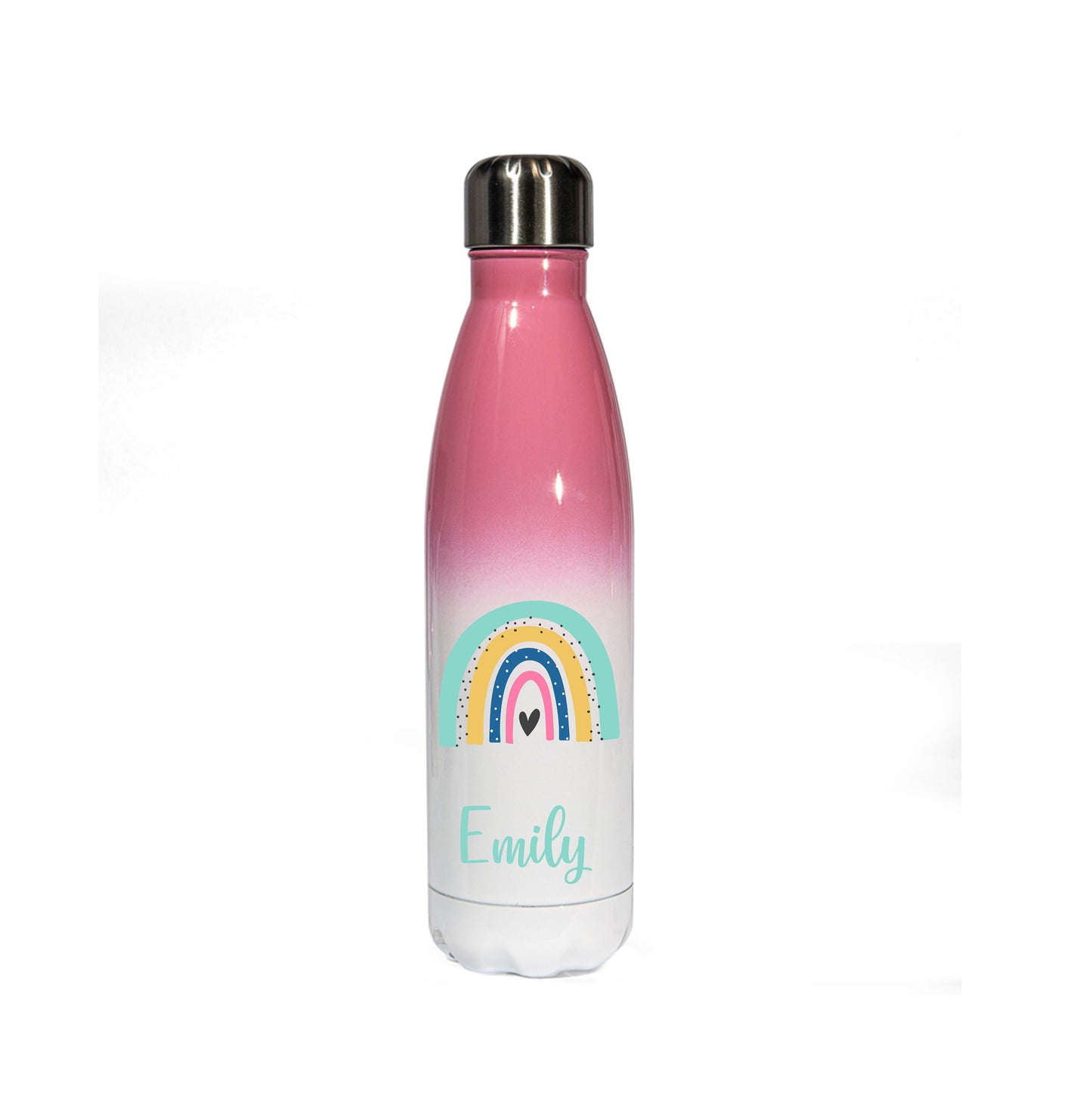 Personalised Rainbow Water Bottle, Rainbow Gift, Gifts for Her, Back to School