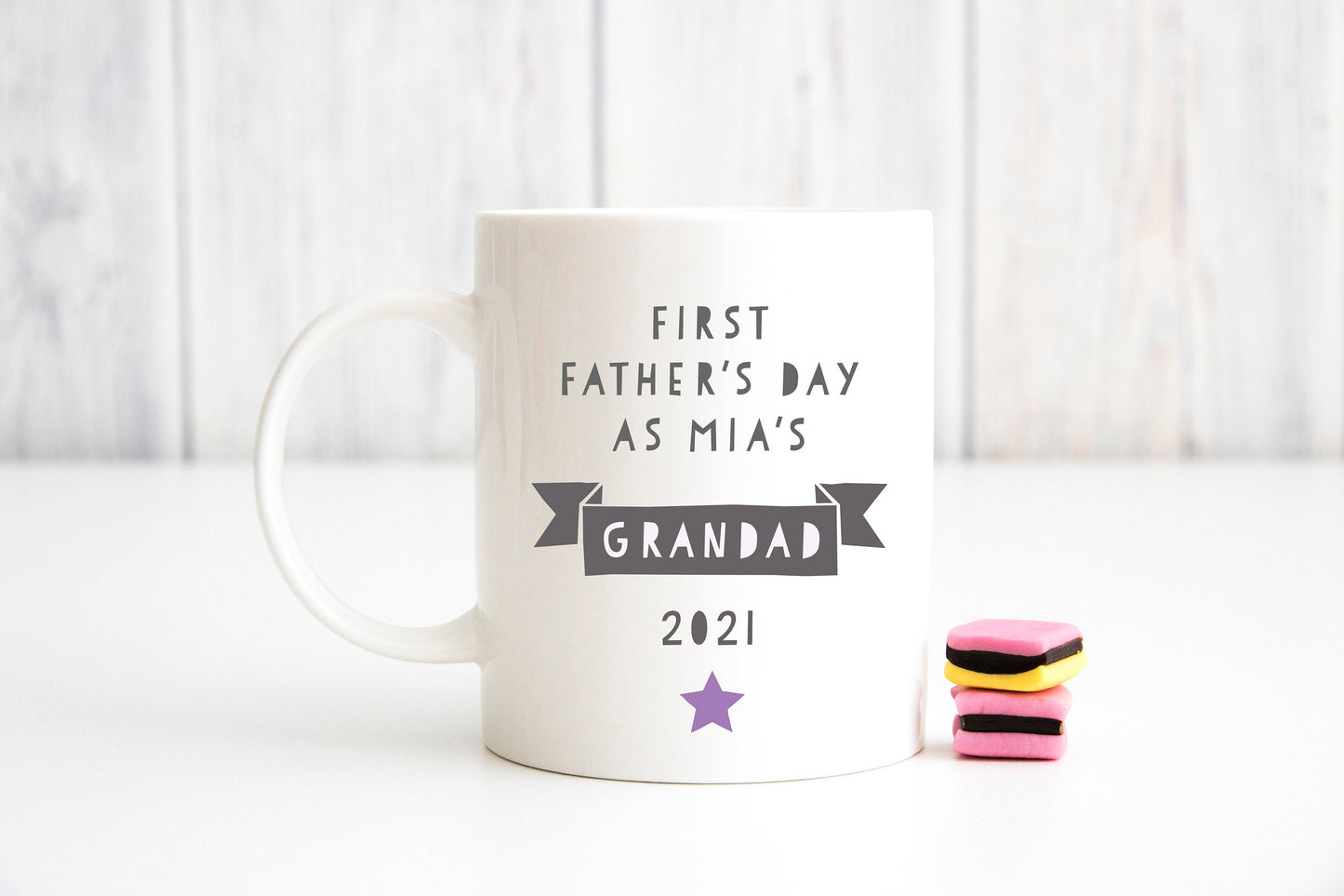 First Father's Day Mug, Gift for New Dad or Grandad, Personalised Mug