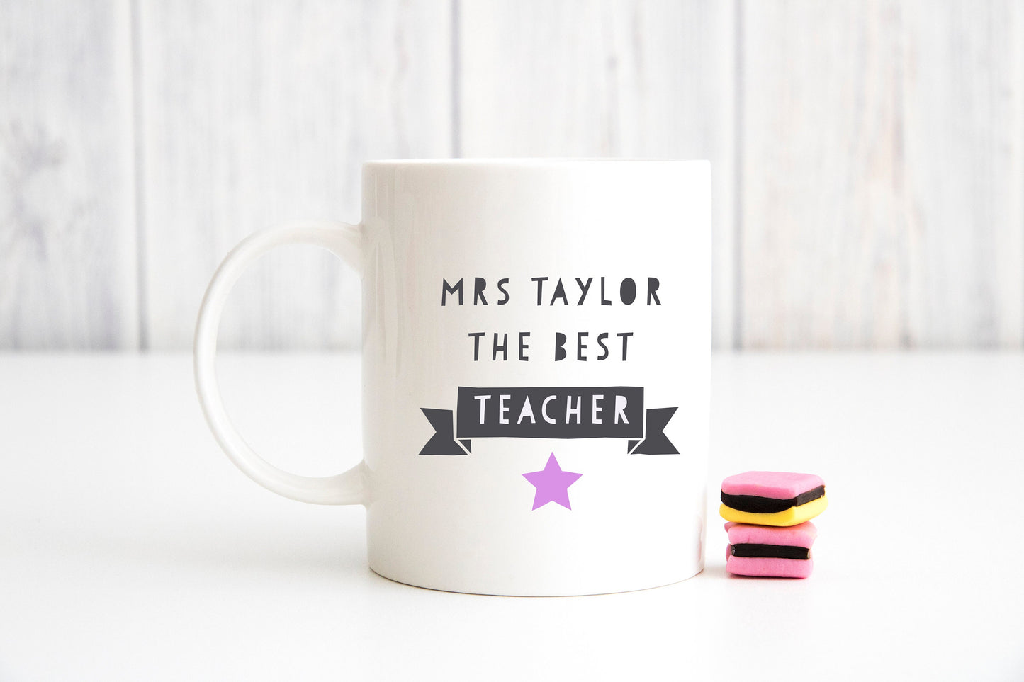 Teacher Ceramic Mug - The Best Teacher, Teacher Gift