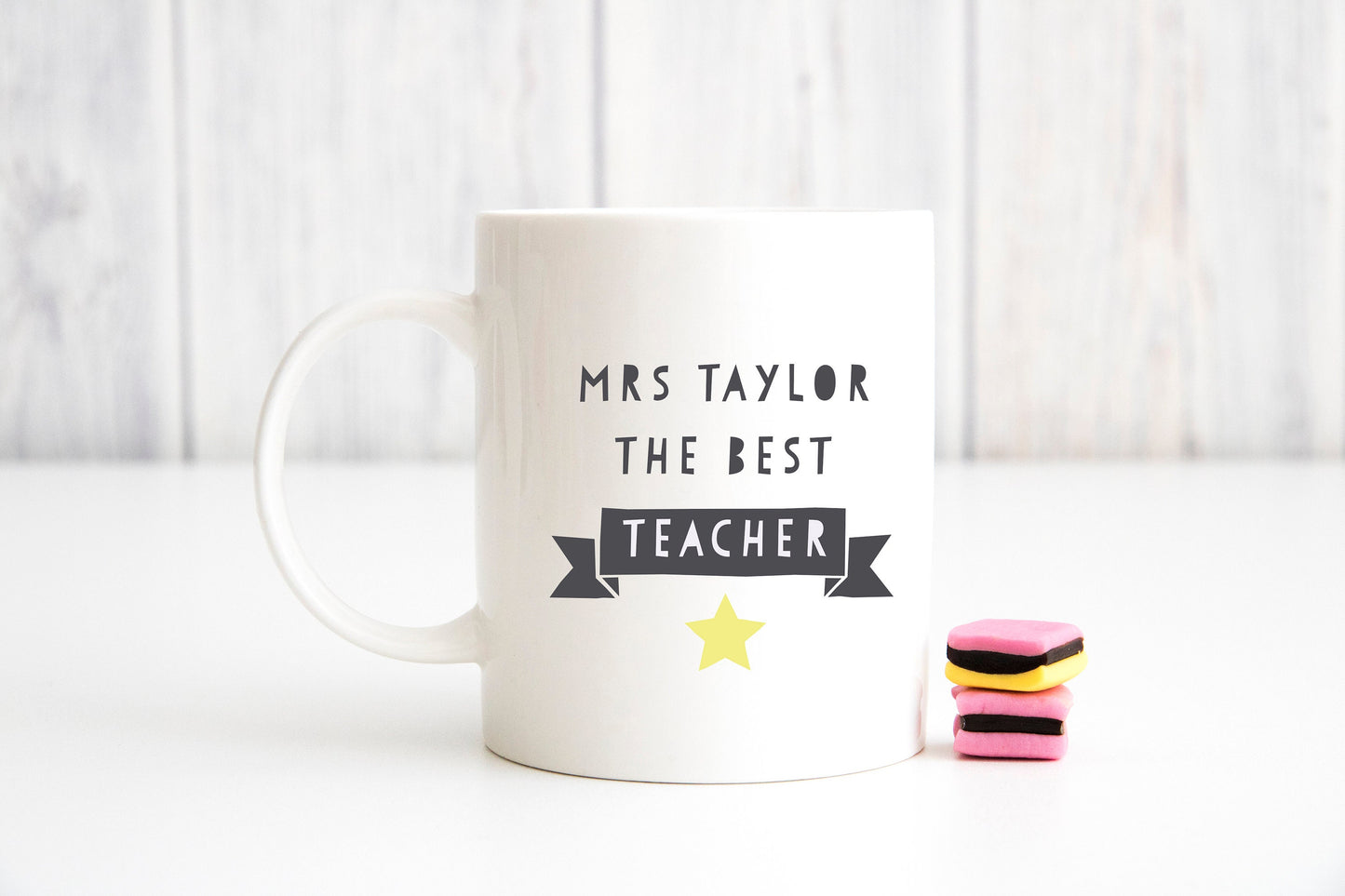 Teacher Ceramic Mug - The Best Teacher, Teacher Gift