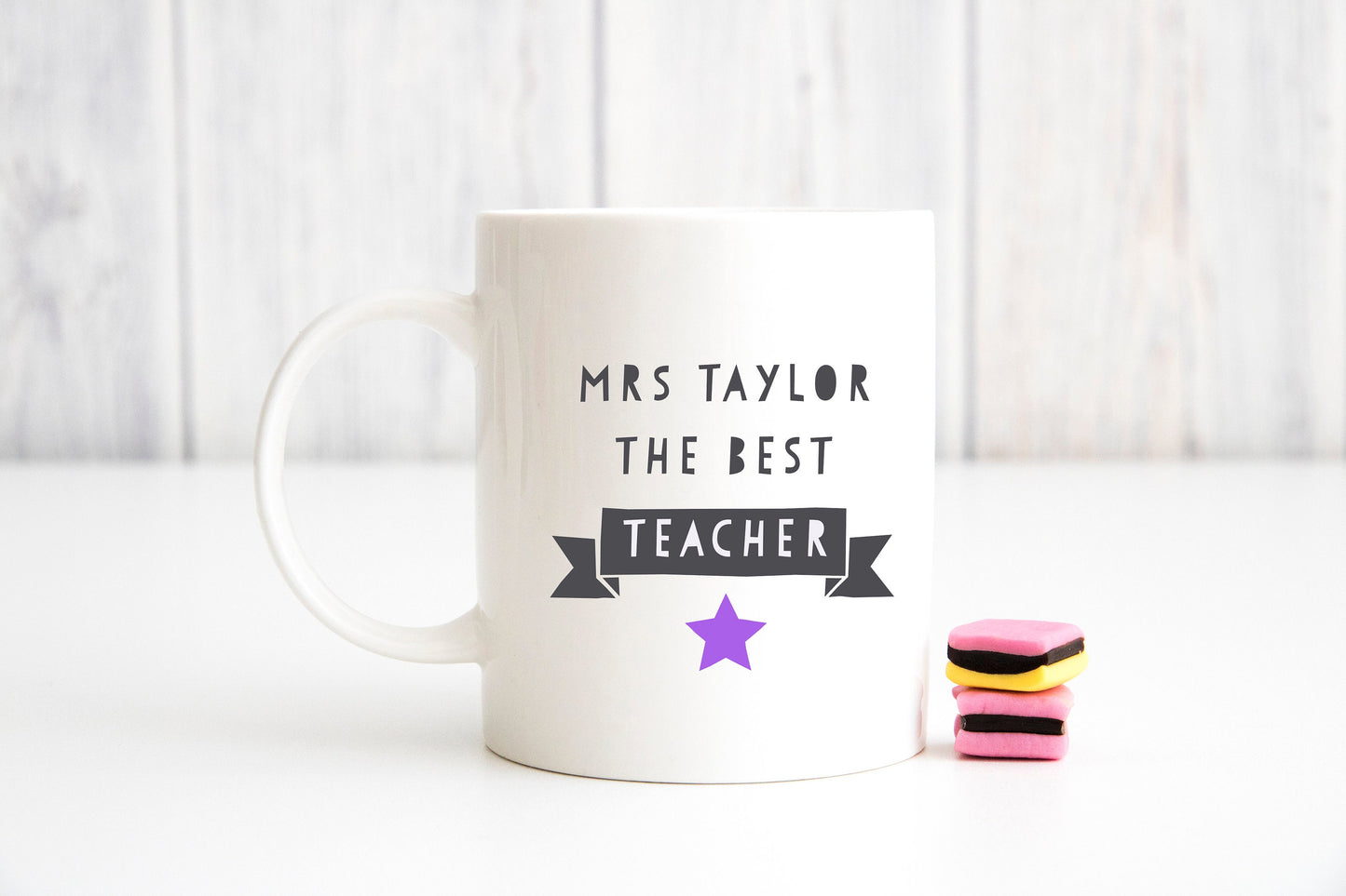 Teacher Ceramic Mug - The Best Teacher, Teacher Gift