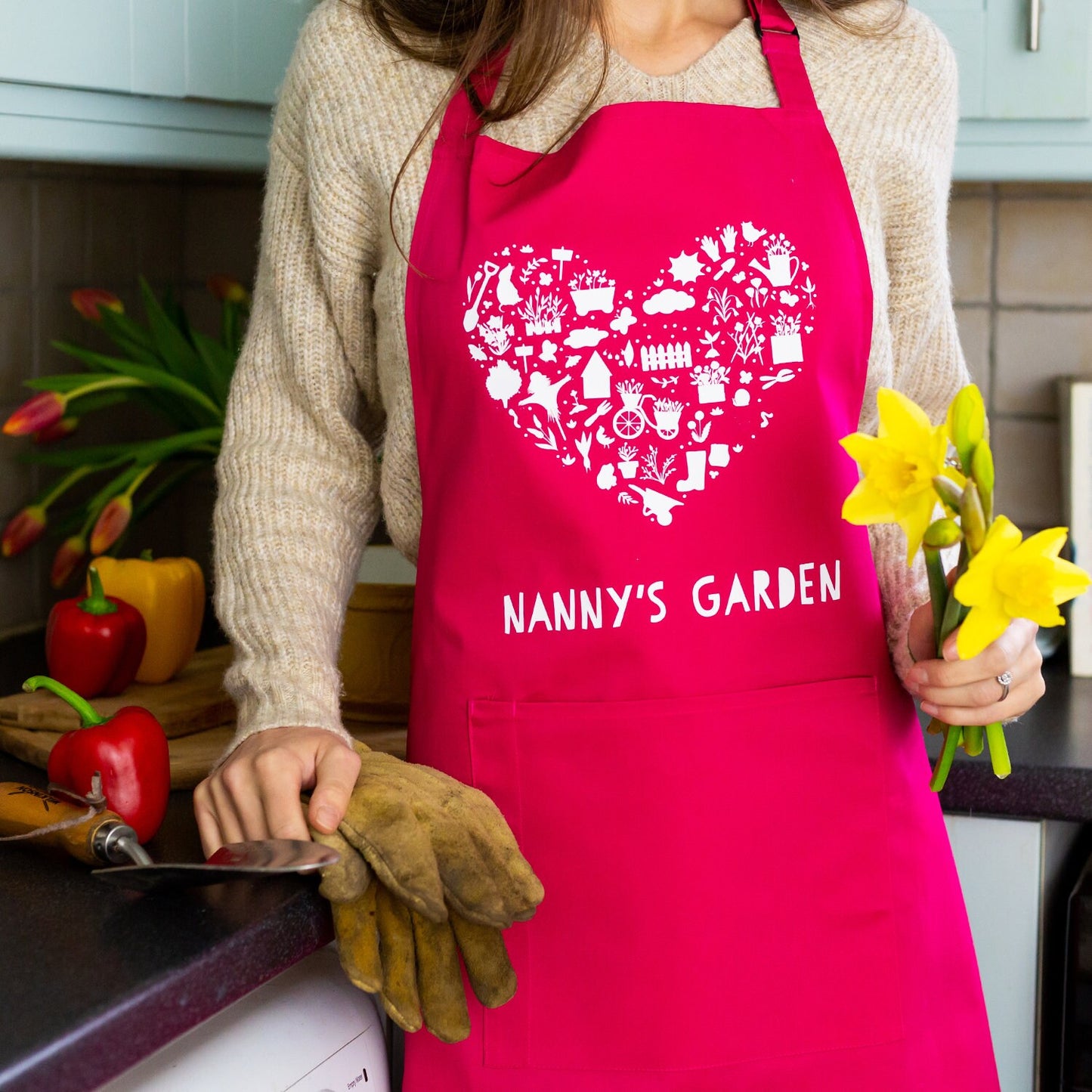 Personalised Gardening Apron, Gardening Apron, Personalised Gifts, Mum Gift, Gardening Gift, Mothers Day