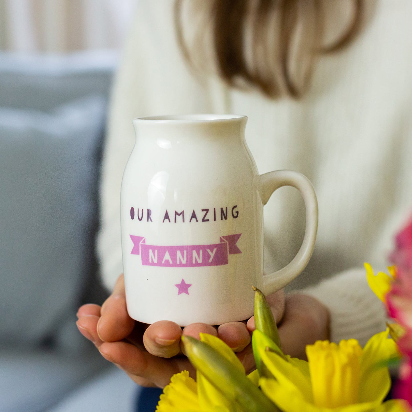 Vase for Mum/Nanny/Granny, Personalised Jug, Mother's Day Gift for Her