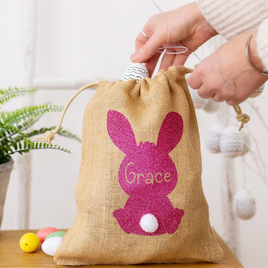 Personalised Easter Jute Bag