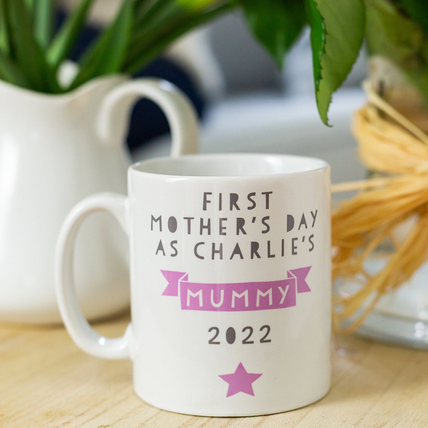 First Mother's Day Personalised Mug, New Mum Cup and Coaster Gift Set