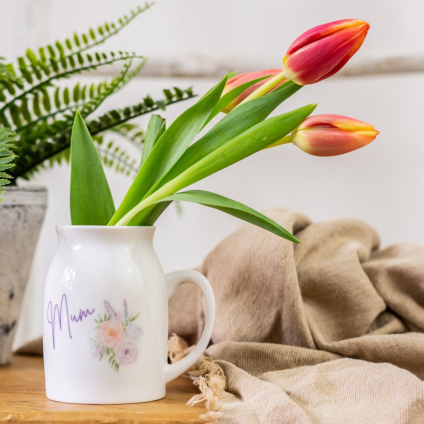 Vase for Mum/Nanny/Granny, Personalised Jug, Mother's Day Gift for Her