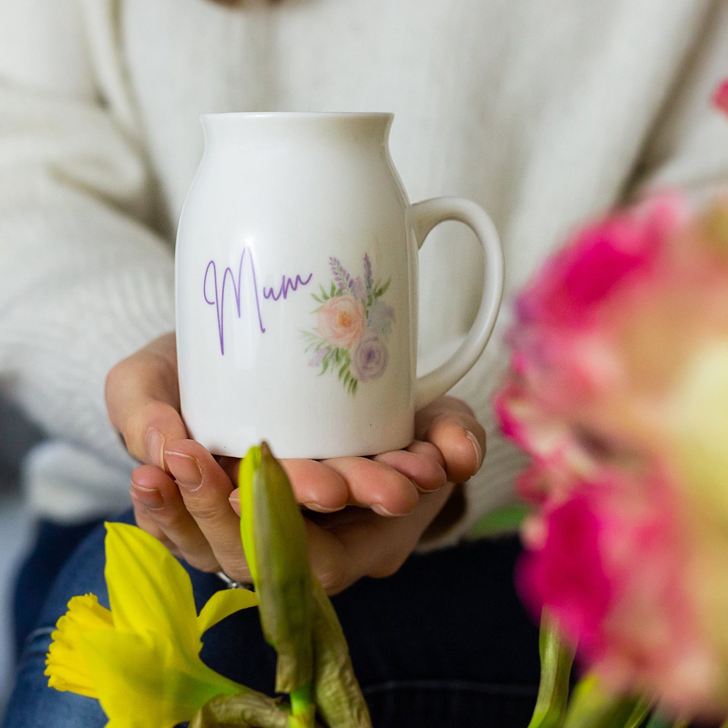 Vase for Mum/Nanny/Granny, Personalised Jug, Mother's Day Gift for Her