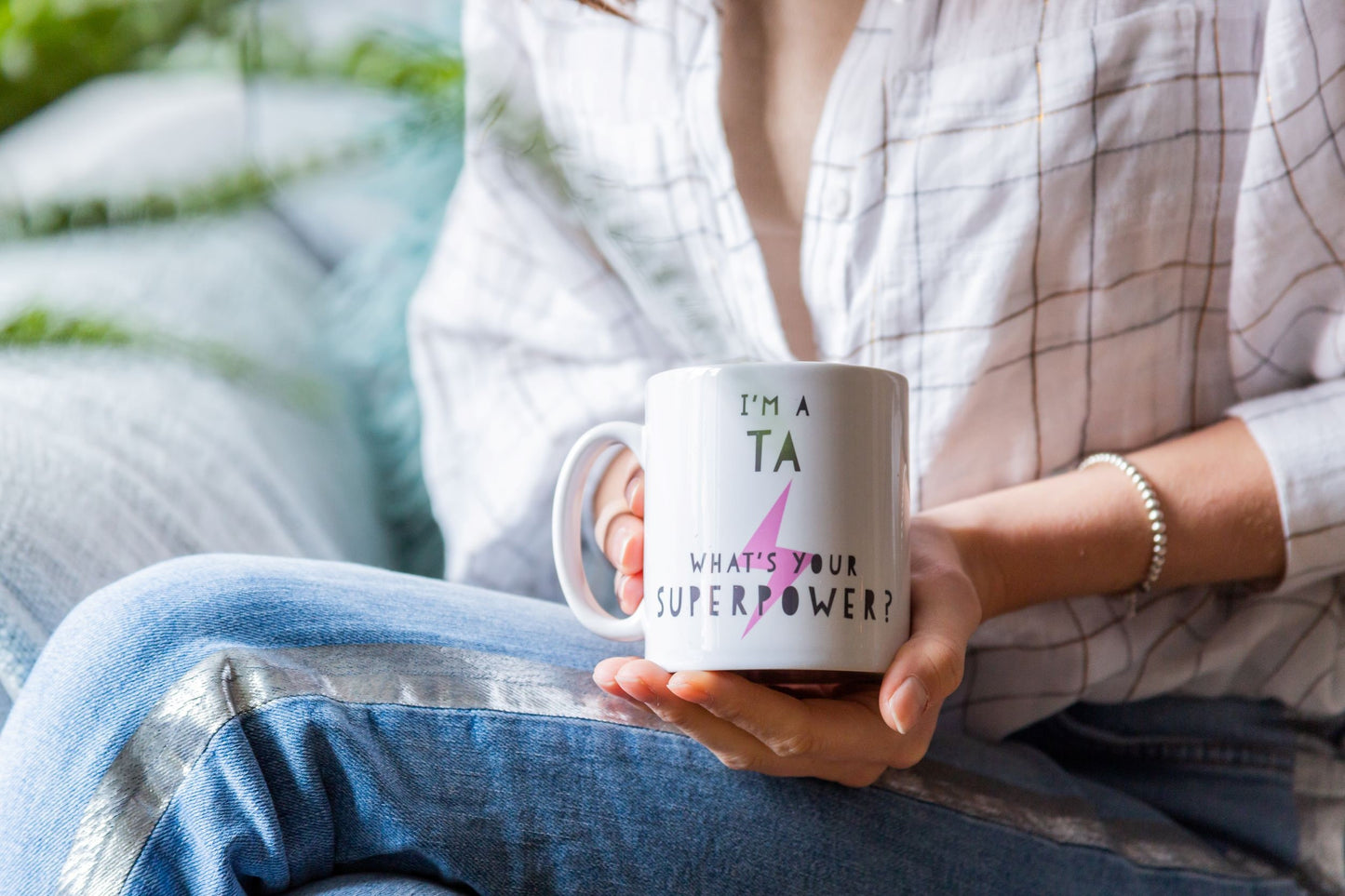 Teacher Ceramic Mug - I’m a teacher, what’s your superpower?, Teacher Gift