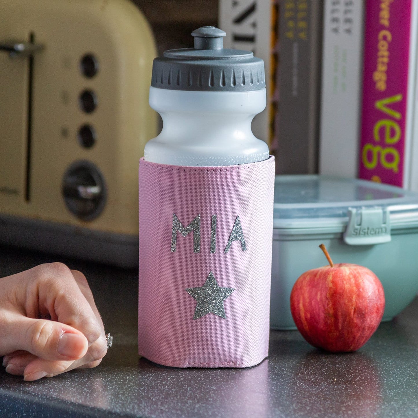 Personalised Water Bottle and Holder, Back to School, Children's Water Bottle