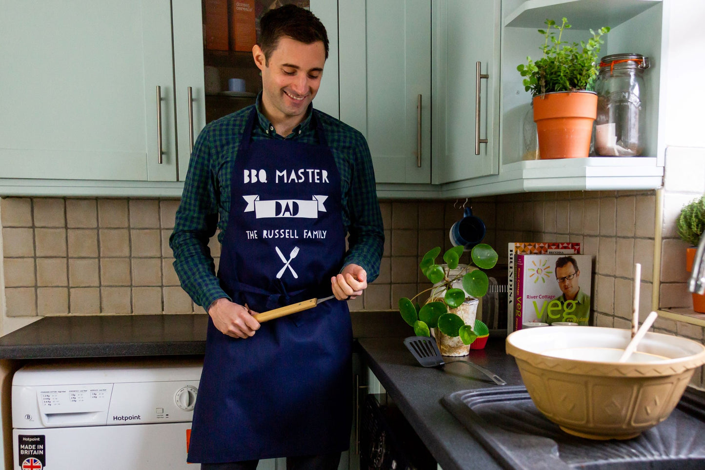 Personalised Dad Apron, Father Apron, Daddy Gifts, Dad Gift, Cooking Gift, Fathers Day, BBQ Master