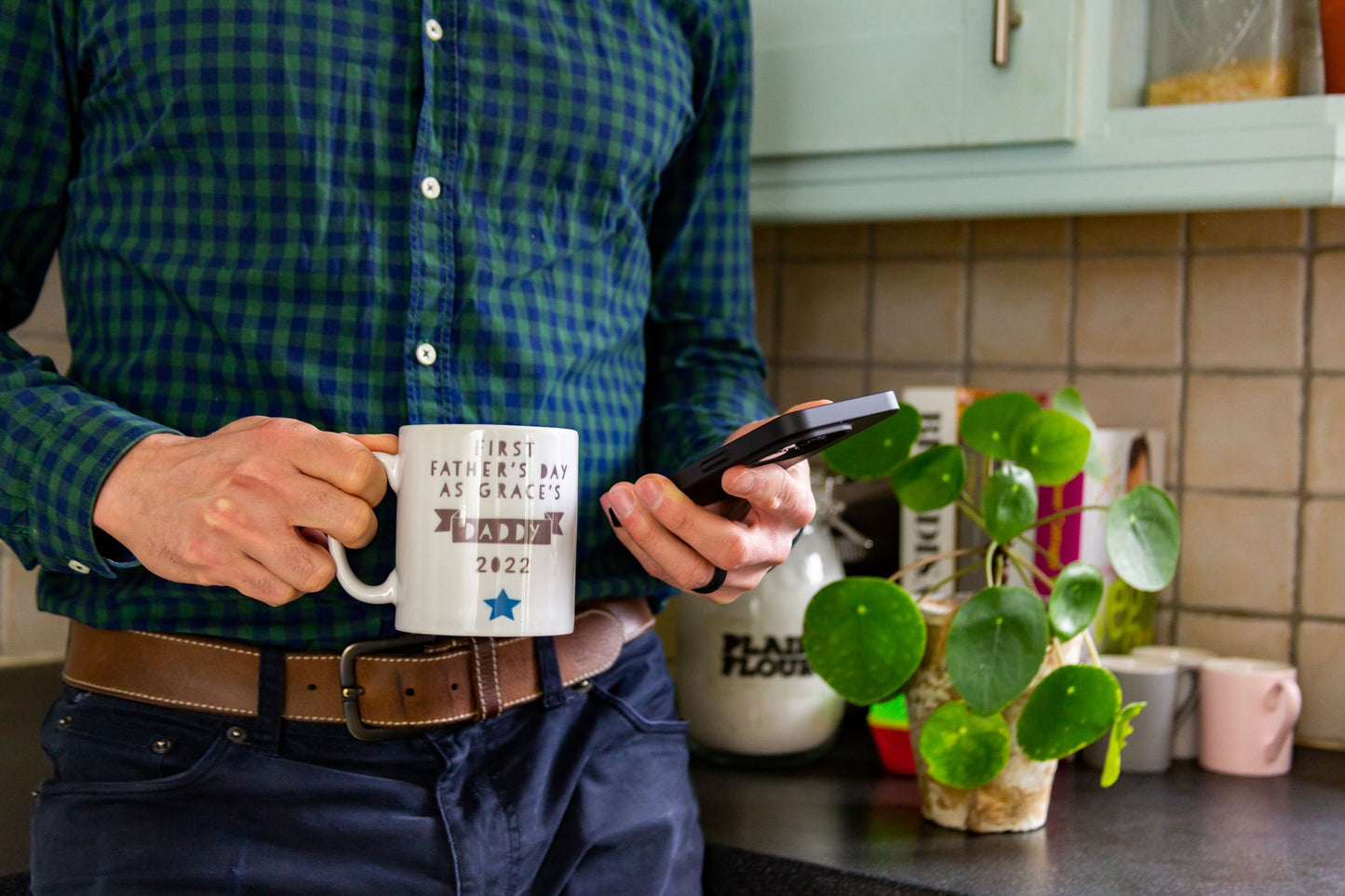 First Father's Day Mug, Gift for New Dad or Grandad, Personalised Mug