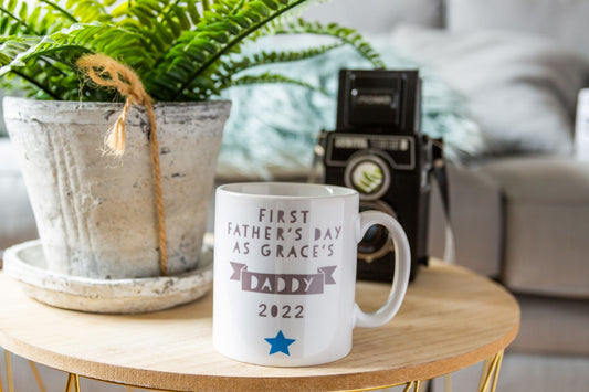 First Father's Day Mug, Gift for New Dad or Grandad, Personalised Mug