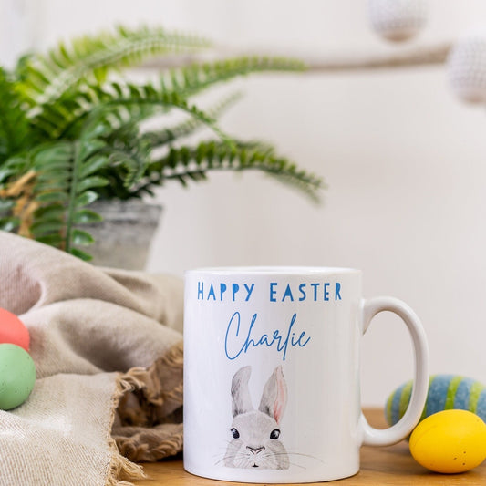 Easter Bunny Personalised Mug, Easter Gift for Children